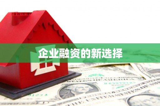 顺义企业融资的新选择