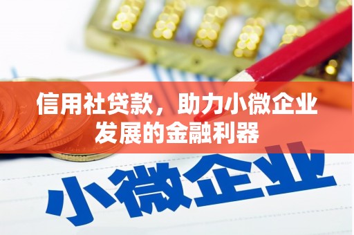 顺义信用社贷款，助力小微企业发展的金融利器