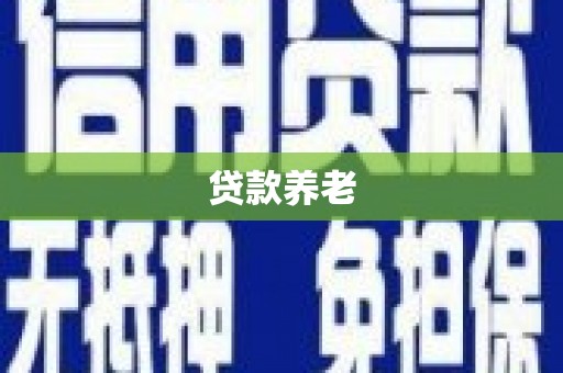 顺义贷款养老