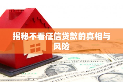 顺义揭秘不看征信贷款的真相与风险