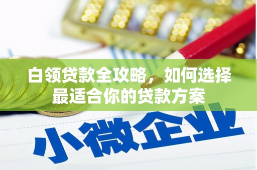 顺义白领贷款全攻略，如何选择最适合你的贷款方案